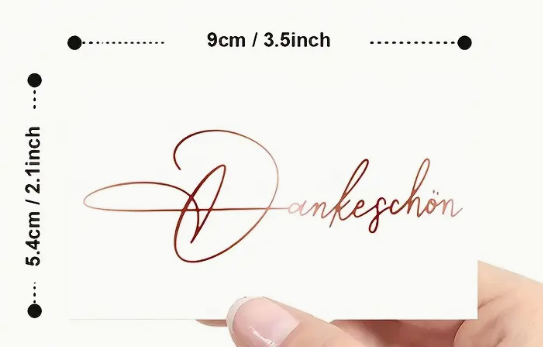 Danke/Thank You Kärtli A8