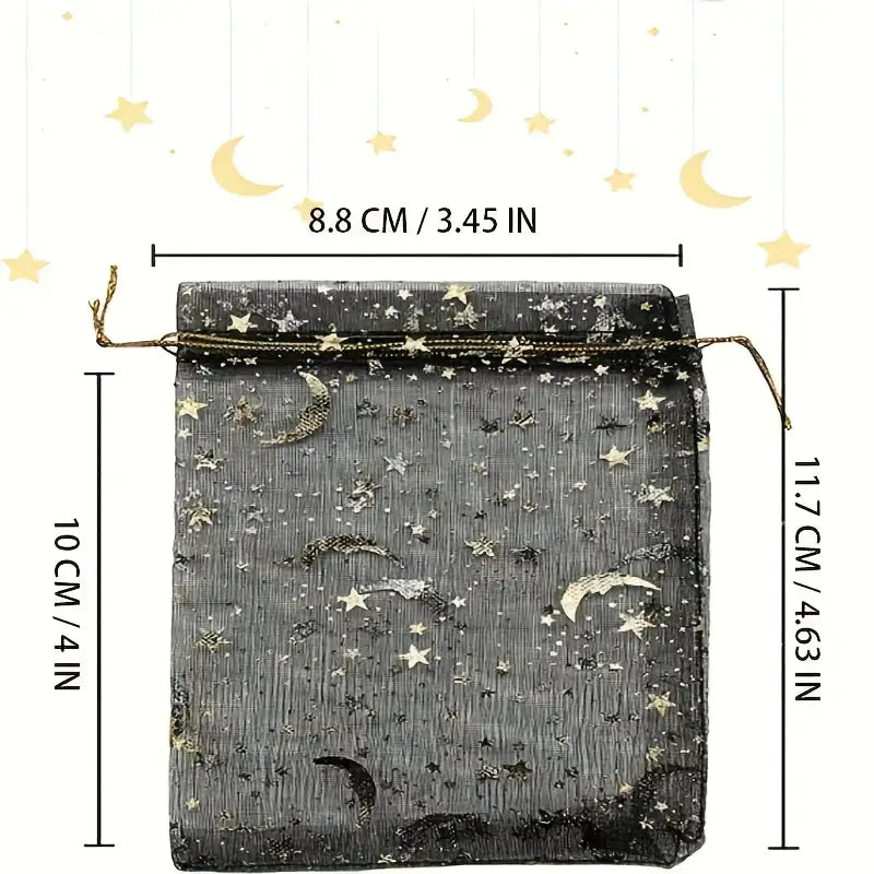 Schwarze Organza Beutel