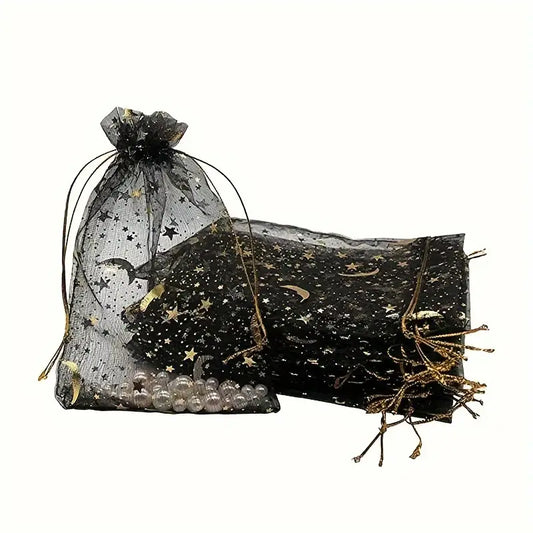 Schwarze Organza Beutel